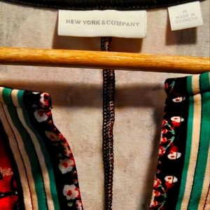 NY and Company Black Floral dress